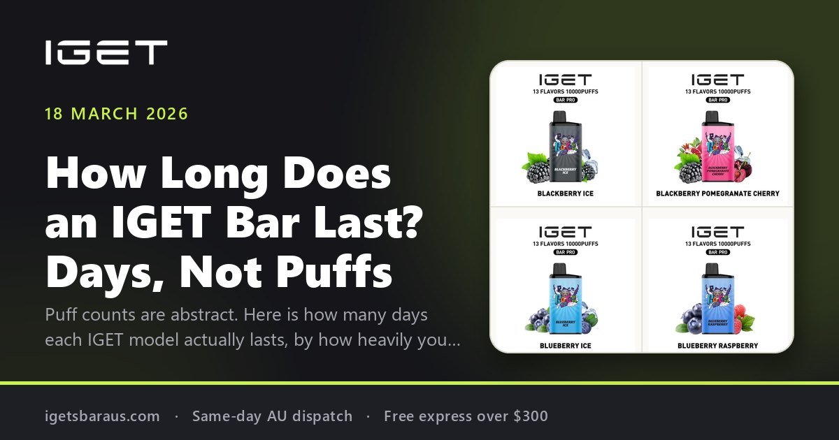 How Long Does an IGET Bar Last? Days, Not Puffs