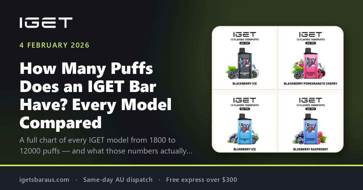 How Many Puffs Does an IGET Bar Have? Every Model Compared