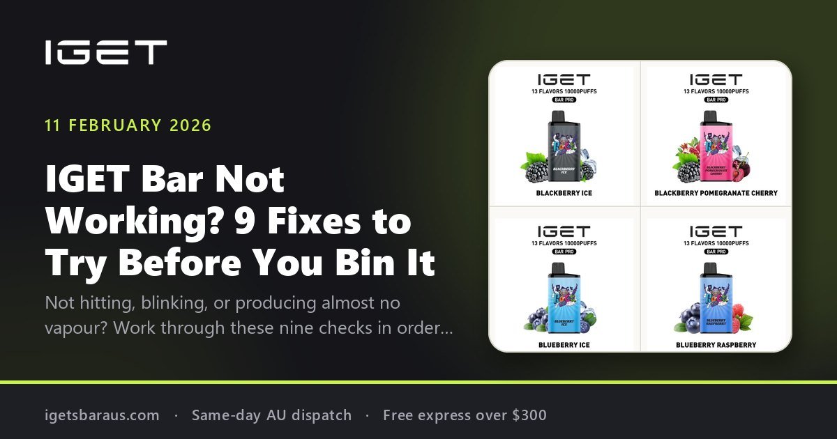 IGET Bar Not Working? 9 Fixes to Try Before You Bin It