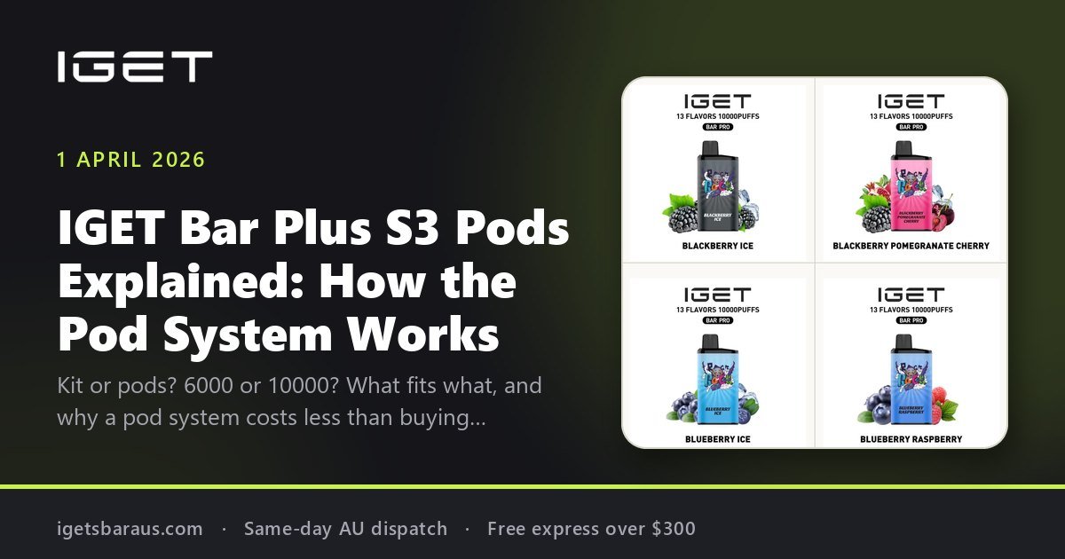 IGET Bar Plus S3 Pods Explained: How the Pod System Works