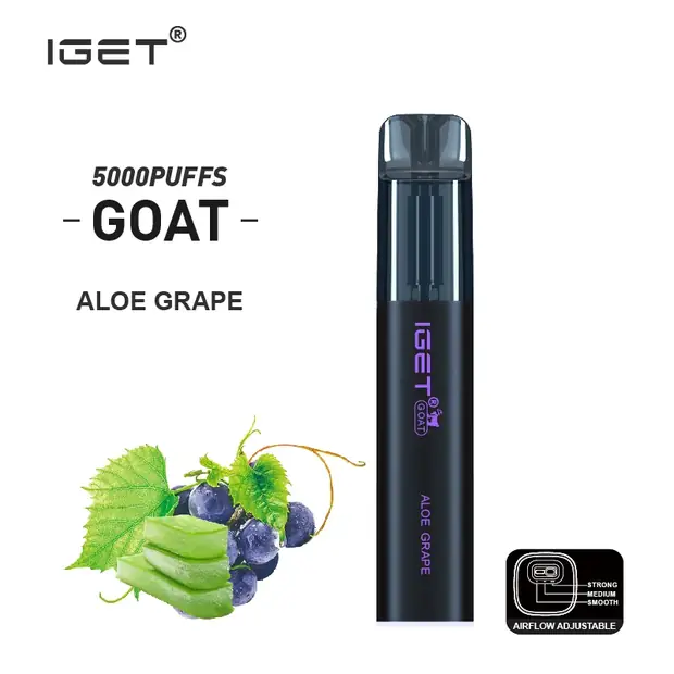 Aloe Grape – IGET Goat 5000 Puffs disposable vape — genuine IGET stock, buy online in Australia