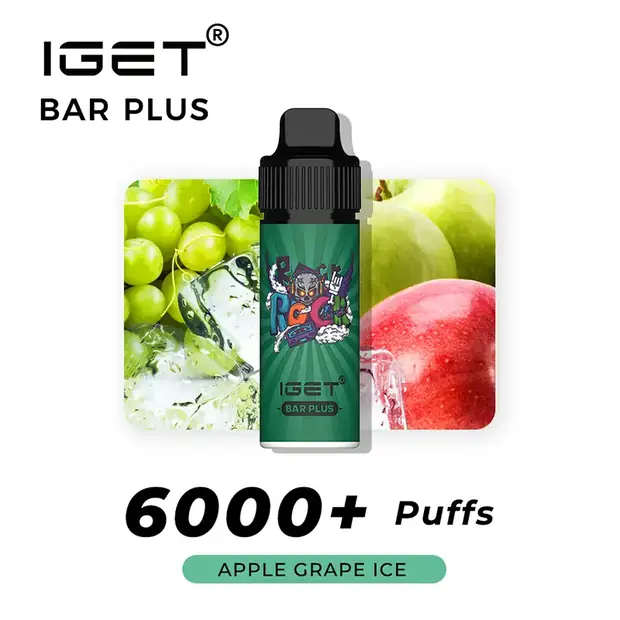 Apple Grape Ice – IGET Bar Plus 6000 Puffs disposable vape — genuine IGET stock, buy online in Australia