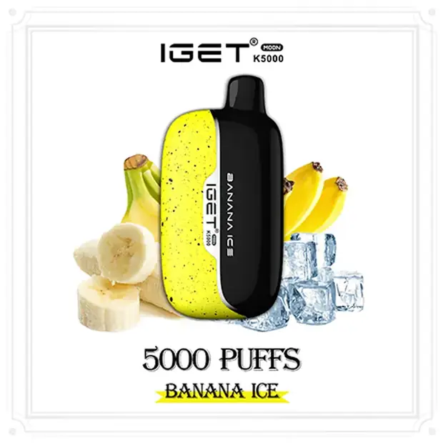 Banana Ice – IGET Moon 5000 Puffs disposable vape — genuine IGET stock, buy online in Australia