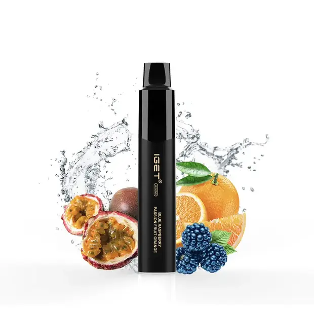 Blue Raspberry Passion Fruit Orange – IGET Legend 4000 Puffs disposable vape — genuine IGET stock, buy online in Australia