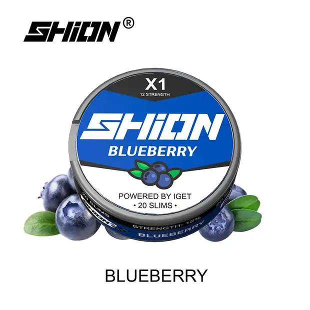 Blueberry Ice – IGET SHION X1 Nicotine Pouch 12mg nicotine pouch — genuine IGET stock, buy online in Australia