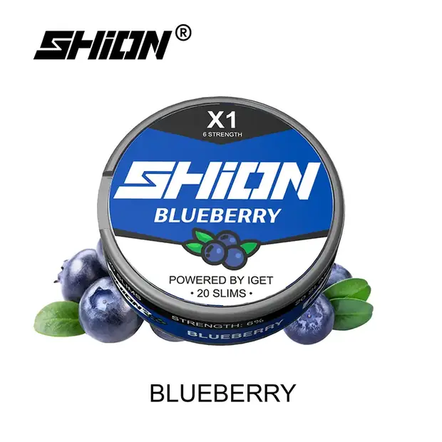 Blueberry Ice – IGET SHION X1 Nicotine Pouch 6mg nicotine pouch — genuine IGET stock, buy online in Australia