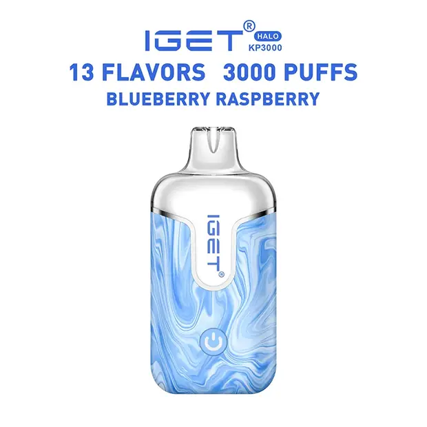 Blueberry Raspberry – IGET Halo Vape Kit 3000 Puffs disposable vape — genuine IGET stock, buy online in Australia
