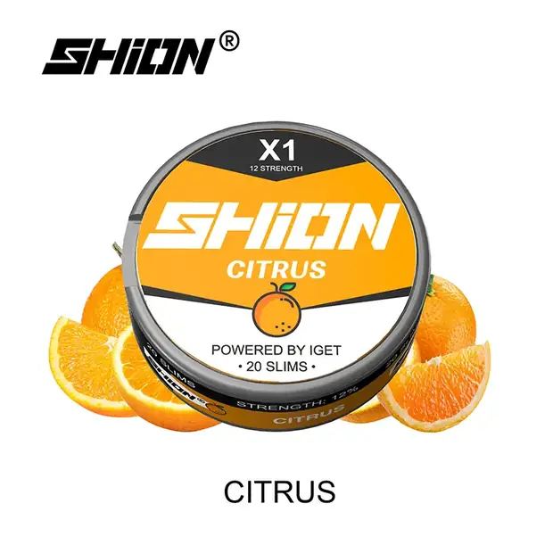 Citrus – IGET SHION X1 Nicotine Pouch 12mg nicotine pouch — genuine IGET stock, buy online in Australia