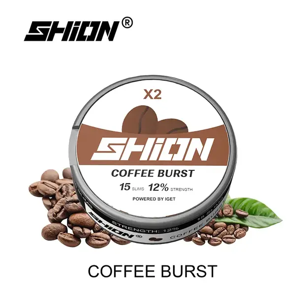 Coffee Burst – IGET SHION X2 Nicotine Pouch 12mg nicotine pouch — genuine IGET stock, buy online in Australia