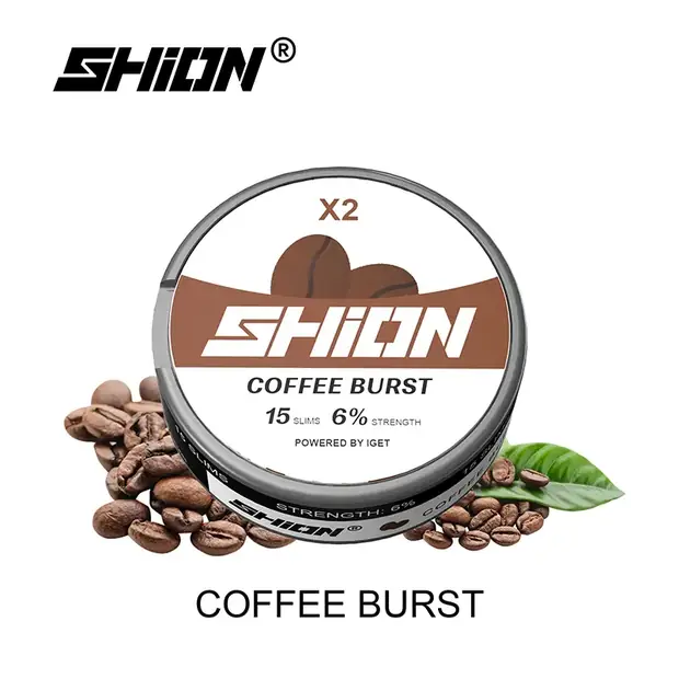 Coffee Burst – IGET SHION X2 Nicotine Pouch 6mg nicotine pouch — genuine IGET stock, buy online in Australia