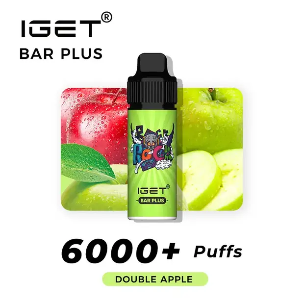Double Apple – IGET Bar Plus 6000 Puffs disposable vape — genuine IGET stock, buy online in Australia