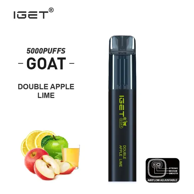 Double Apple Lime – IGET Goat 5000 Puffs disposable vape — genuine IGET stock, buy online in Australia