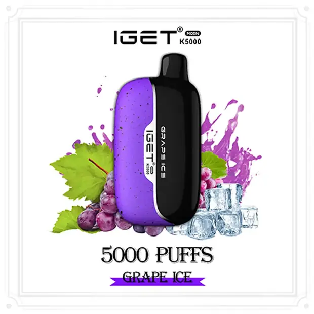 Grape Ice – IGET Moon 5000 Puffs disposable vape — genuine IGET stock, buy online in Australia