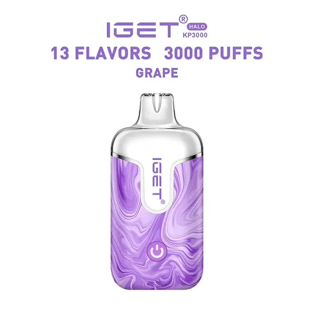Grape – IGET Halo Vape Kit 3000 Puffs disposable vape — genuine IGET stock, buy online in Australia