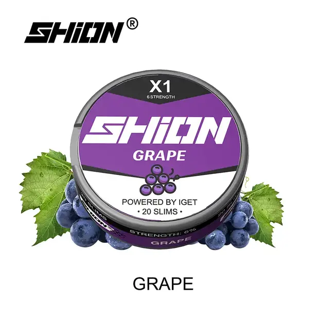 Grape – IGET SHION X1 Nicotine Pouch 6mg nicotine pouch — genuine IGET stock, buy online in Australia