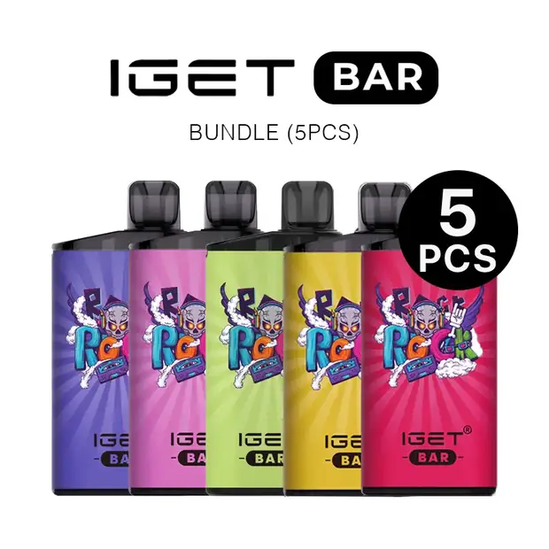 IGET Bar Bundle (5PCS) disposable vape — genuine IGET stock, buy online in Australia