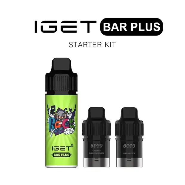 IGET Bar Plus Starter Kit (3PCS) disposable vape — genuine IGET stock, buy online in Australia