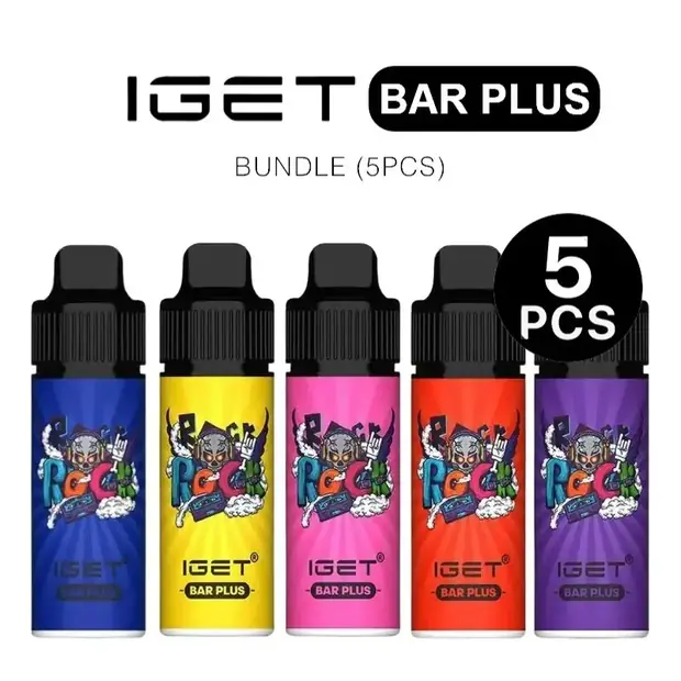 IGET Bar Plus Bundle (5PCS) disposable vape — genuine IGET stock, buy online in Australia