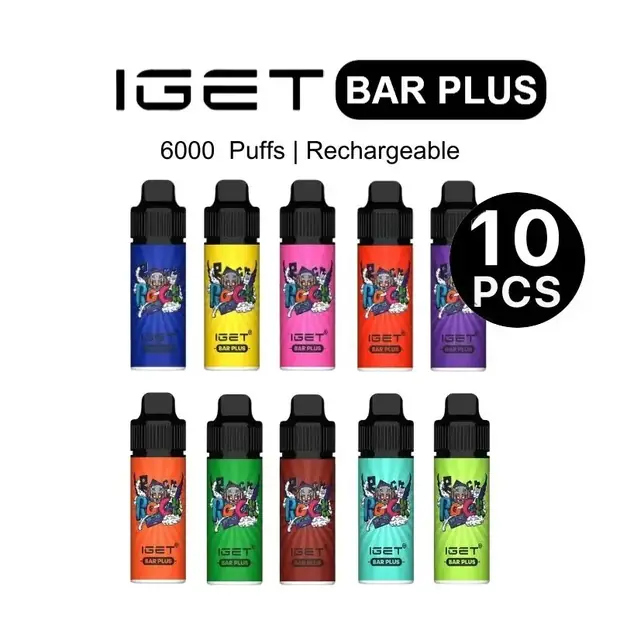 IGET Bar Plus Box Mixed Flavours (10PCS) disposable vape — genuine IGET stock, buy online in Australia
