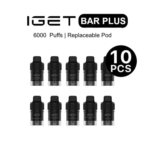 IGET Bar Plus Pod Box Mixed Flavours (10PCS) disposable vape — genuine IGET stock, buy online in Australia