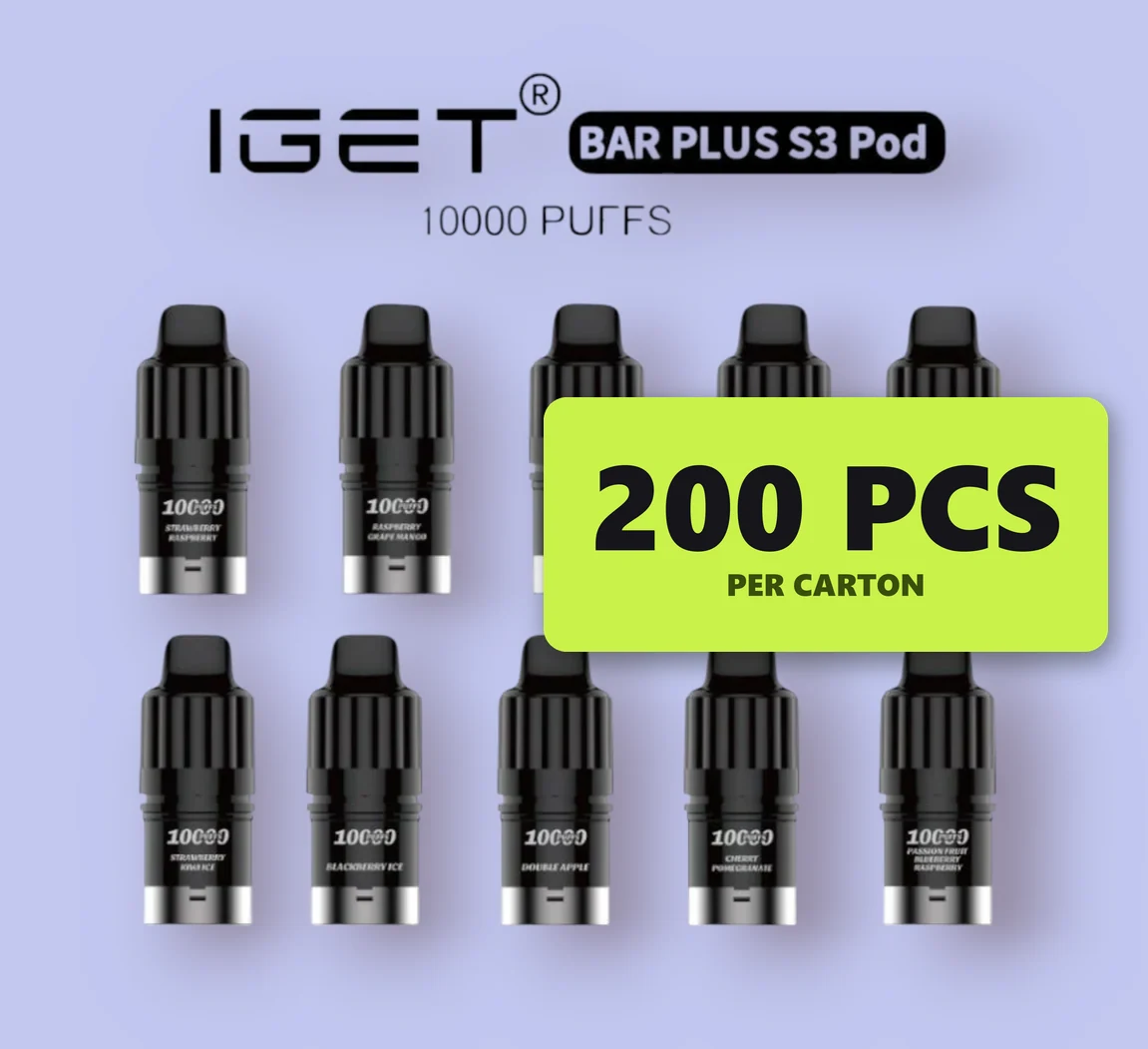 IGET Bar Plus S3 10000 Pods Wholesale 200 Pcs pod pack — genuine IGET stock, buy online in Australia