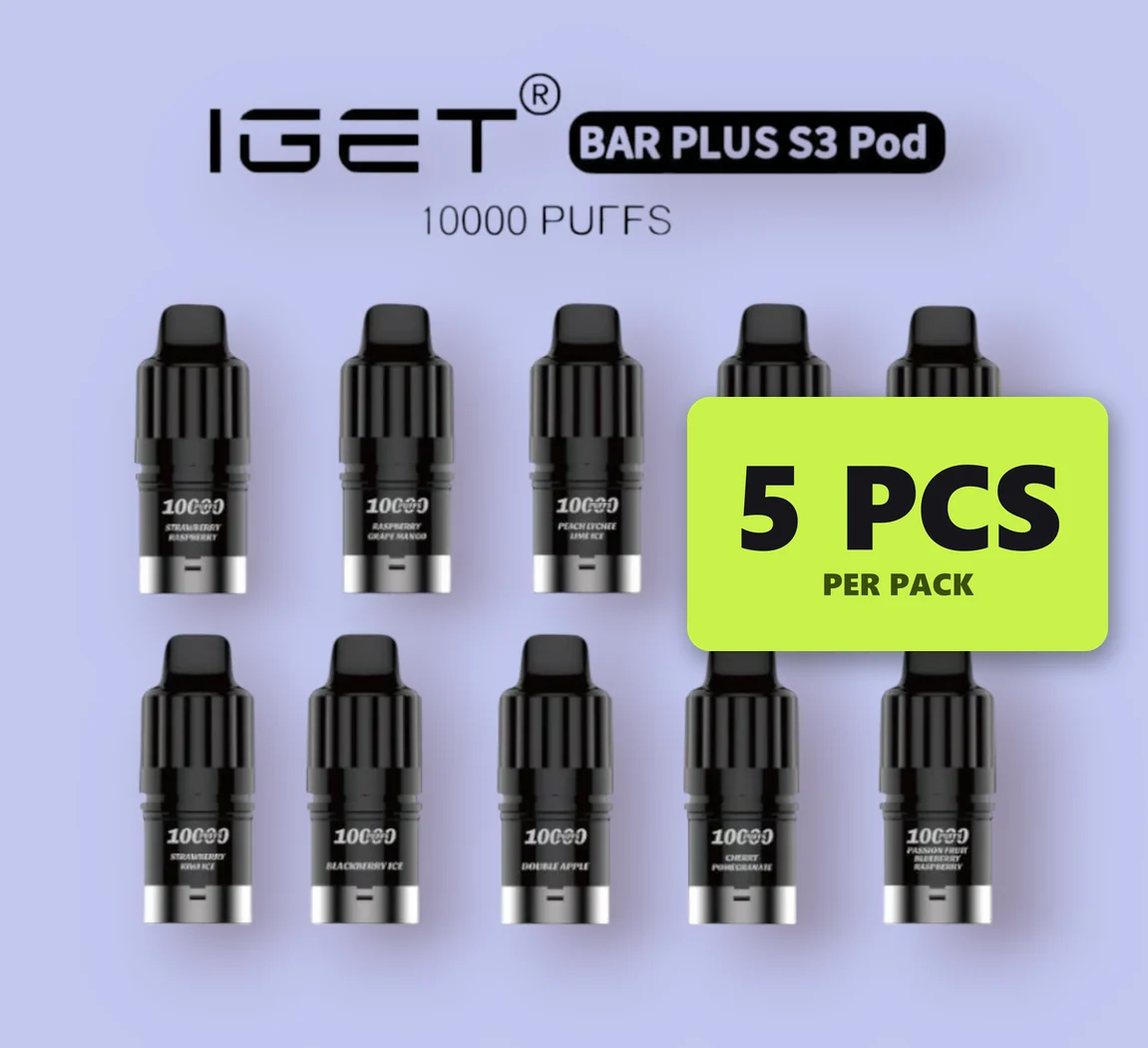 IGET Bar Plus S3 10000 Pods Wholesale 5 Pcs pod pack — genuine IGET stock, buy online in Australia
