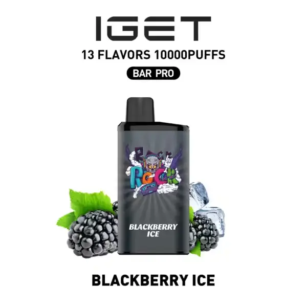 Blackberry Ice IGET Bar Pro 10000 disposable vape — genuine IGET stock, buy online in Australia