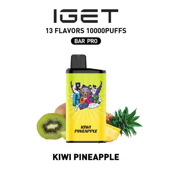 Kiwi Pineapple IGET Bar Pro 10000 disposable vape — genuine IGET stock, buy online in Australia