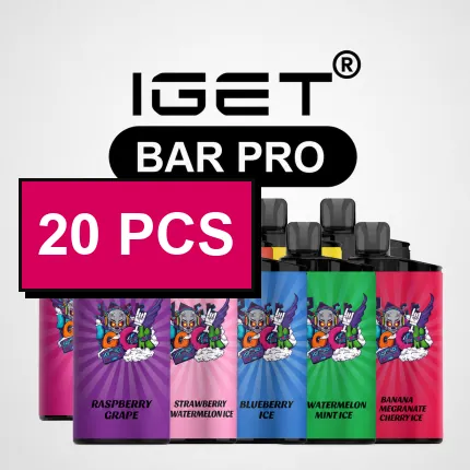 IGET Bar Pro Wholesale 20 Pcs disposable vape — genuine IGET stock, buy online in Australia