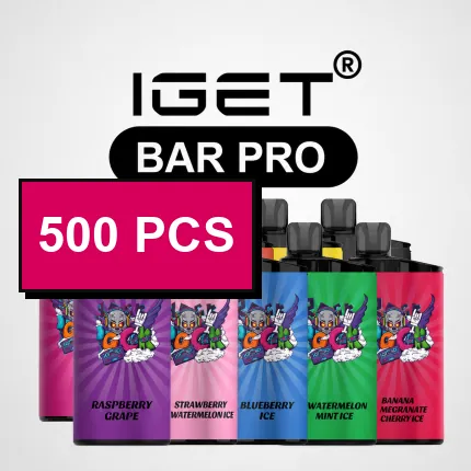 IGET Bar Pro Wholesale 500 Pcs disposable vape — genuine IGET stock, buy online in Australia
