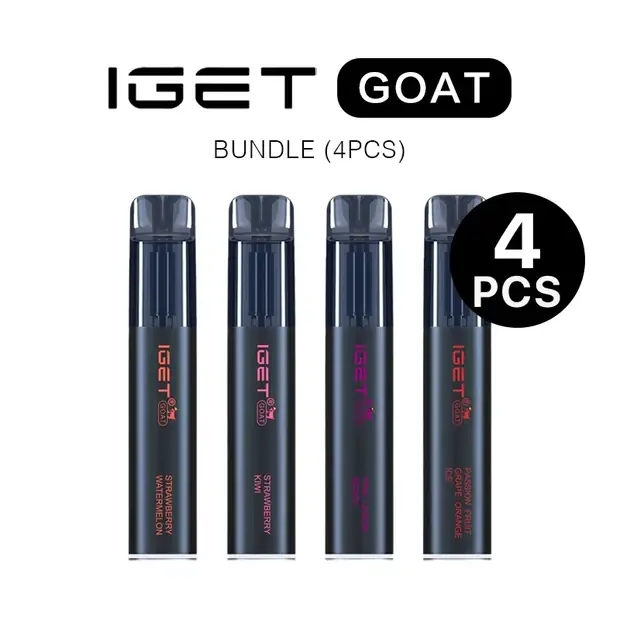 IGET Goat Bundle (4PCS) disposable vape — genuine IGET stock, buy online in Australia