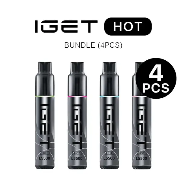 IGET Hot Bundle (4PCS) disposable vape — genuine IGET stock, buy online in Australia