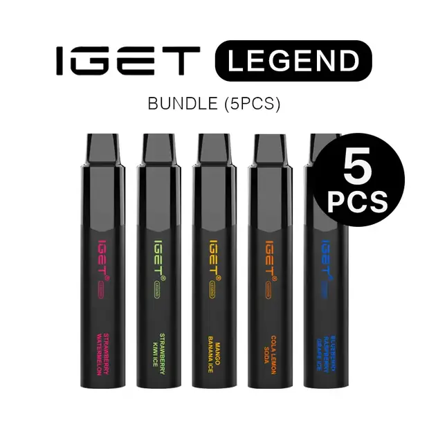 IGET Legend Bundle (5PCS) disposable vape — genuine IGET stock, buy online in Australia