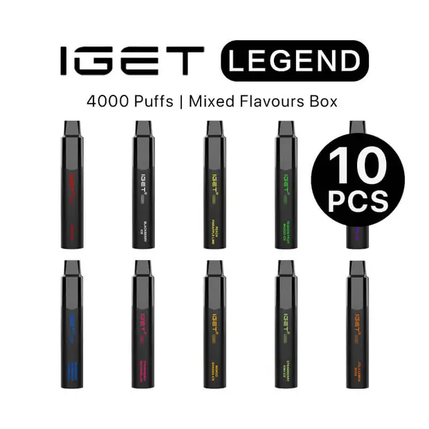 IGET Legend Box Mixed Flavours (10PCS) disposable vape — genuine IGET stock, buy online in Australia