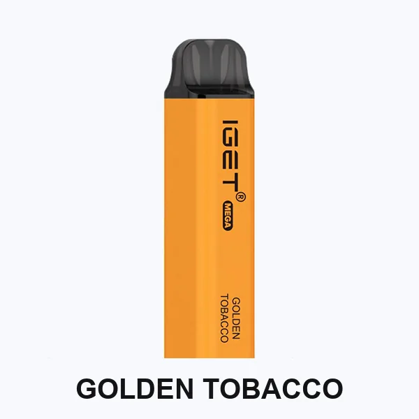 Golden Tobacco IGET Mega 3000 disposable vape — genuine IGET stock, buy online in Australia