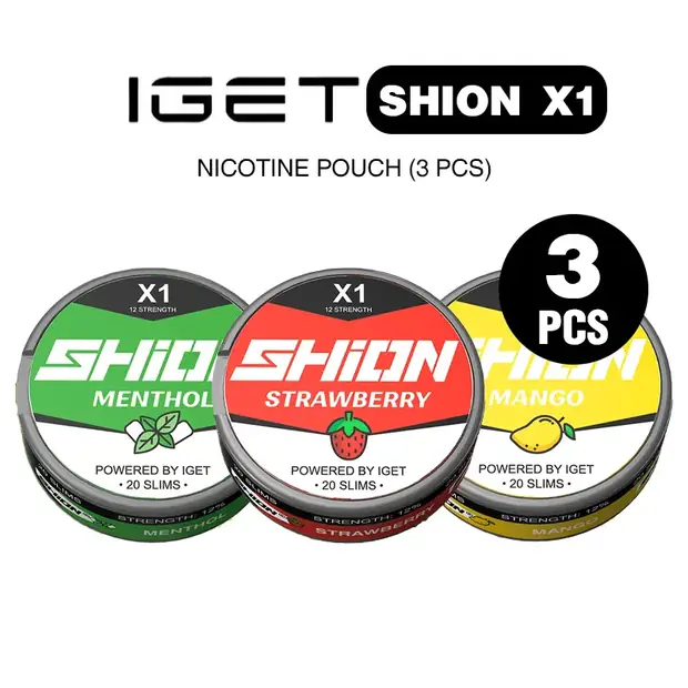 IGET SHION X1 Nicotine Pouch Bundle (3PCS) nicotine pouch — genuine IGET stock, buy online in Australia