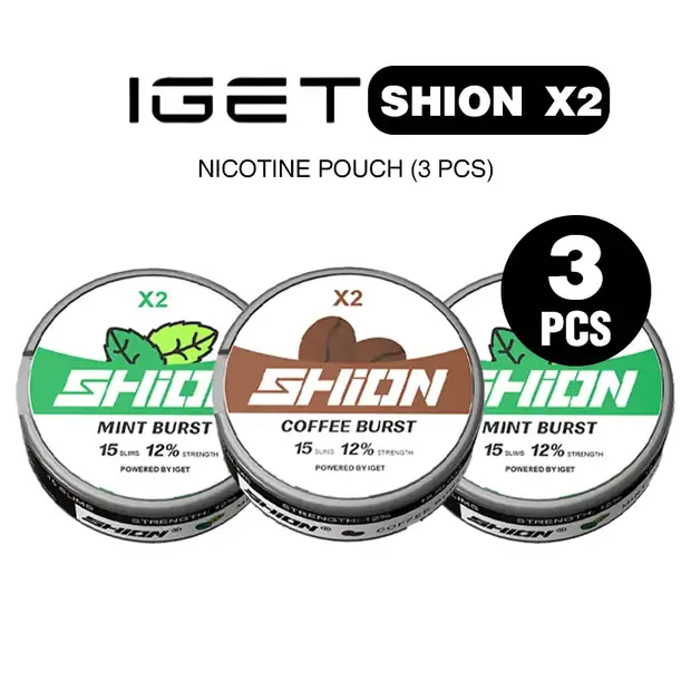 IGET SHION X2 Nicotine Pouch Bundle (3PCS) nicotine pouch — genuine IGET stock, buy online in Australia