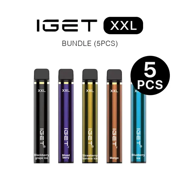 IGET XXL Bundle (5PCS) disposable vape — genuine IGET stock, buy online in Australia
