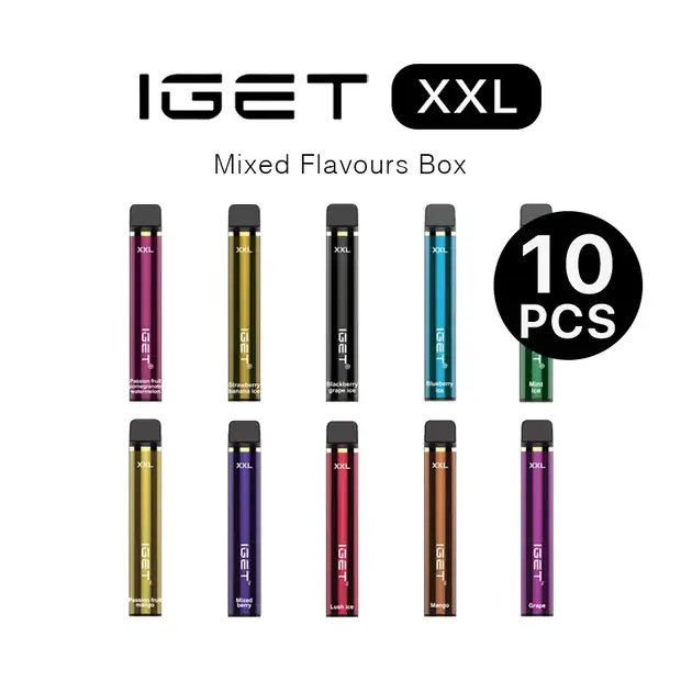 IGET XXL Box Mixed Flavours (10PCS) disposable vape — genuine IGET stock, buy online in Australia