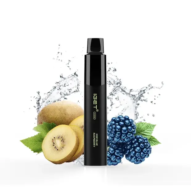 Kiwi Blue Raspberry – IGET Legend 4000 Puffs disposable vape — genuine IGET stock, buy online in Australia
