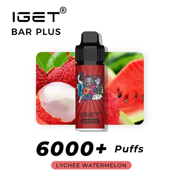 Lychee Watermelon – IGET Bar Plus 6000 Puffs disposable vape — genuine IGET stock, buy online in Australia