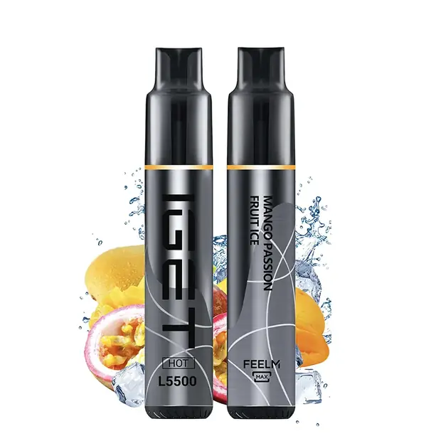 Mango Passion Fruit Ice – IGET HOT 5500 Puffs disposable vape — genuine IGET stock, buy online in Australia
