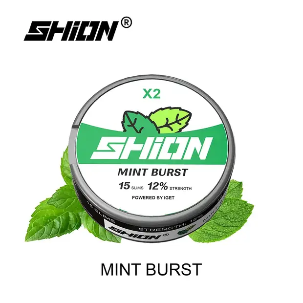 Mint Burst – IGET SHION X2 Nicotine Pouch 12mg nicotine pouch — genuine IGET stock, buy online in Australia
