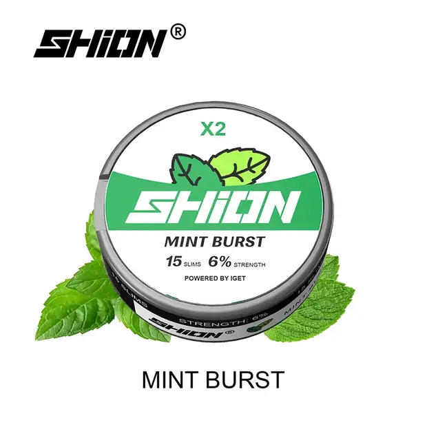 Mint Burst – IGET SHION X2 Nicotine Pouch 6mg nicotine pouch — genuine IGET stock, buy online in Australia