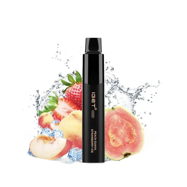 Peach Guava Strawberry Ice – IGET Legend 4000 Puffs disposable vape — genuine IGET stock, buy online in Australia