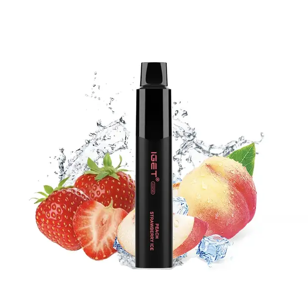 Peach Strawberry Ice – IGET Legend 4000 Puffs disposable vape — genuine IGET stock, buy online in Australia