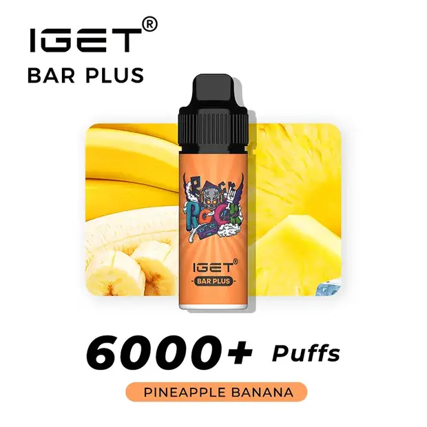 Pineapple Banana – IGET Bar Plus 6000 Puffs disposable vape — genuine IGET stock, buy online in Australia
