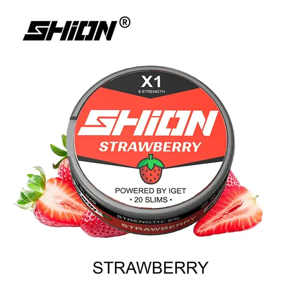 Strawberry – IGET SHION X1 Nicotine Pouch 6mg nicotine pouch — genuine IGET stock, buy online in Australia