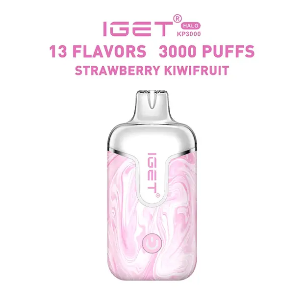 Strawberry Kiwifruit – IGET Halo Vape Kit 3000 Puffs disposable vape — genuine IGET stock, buy online in Australia