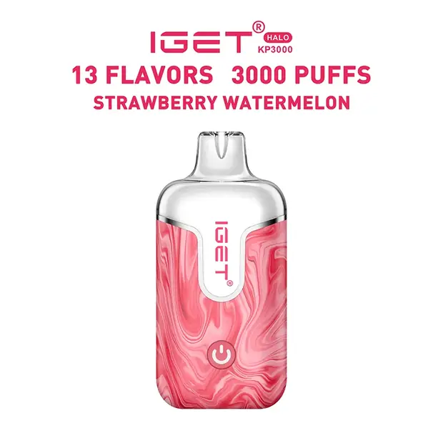 Strawberry Watermelon – IGET Halo Vape Kit 3000 Puffs disposable vape — genuine IGET stock, buy online in Australia